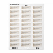 Elegantes Beige Minimalist (Vorne)