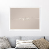 Elegantes Beige Minimalistische Kalligrafie - indi Poster
