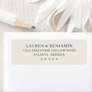 Elegantes Beige Minimalistisches Typografisch