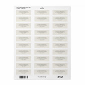 Elegantes Beige Minimalistisches Typografisch (Vorne)
