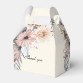 Elegantes, Beige & Pastel Boho Brautparty Geschenkschachtel (Rückseite)