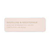 Elegantes Beige-Typografisch (Vorne)