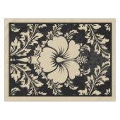 Elegantes, beige und schwarz-Damast-Tischdecken Tischdecke (Vorderseite (Horizontal))