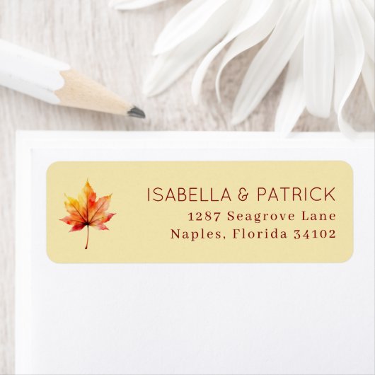 Elegantes beige Wasserfarbenblatt (Insitu)
