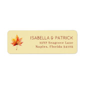 Elegantes beige Wasserfarbenblatt (Vorne)