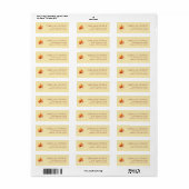 Elegantes beige Wasserfarbenblatt (Vorne)