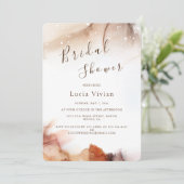 Elegantes Beispiel Orange Ink Minimalistisches Bra Einladung (Stehend Vorderseite)