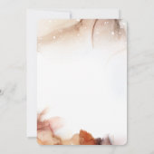 Elegantes Beispiel Orange Ink Minimalistisches Bra Einladung (Rückseite)