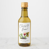 Elegantes Beizen für die Liebe Brautparty aus Wein Weinetikett (Vorderseite)