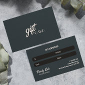 Elegantes Bekleidungsgeschäft Schwarz-weiß Grau Visitenkarte