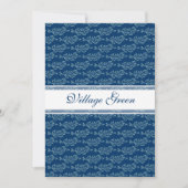 Elegantes belaubtes Kunst Nouveau Kunst-und Einladung (Vorderseite)