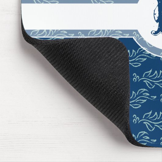 Elegantes belaubtes Kunst Nouveau Kunst-und Mousepad (Ecke)