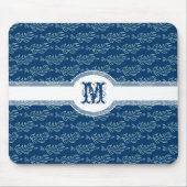 Elegantes belaubtes Kunst Nouveau Kunst-und Mousepad (Vorne)