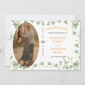 Elegantes Bellflower Wedding Foto Save The Date (Vorderseite)
