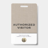 Elegantes benutzerdefiniertes, autorisiertes Besuc Ausweis (Vorderseite)