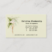 Elegantes, benutzerdefiniertes Foto an der Blumeng Visitenkarte (Vorderseite)