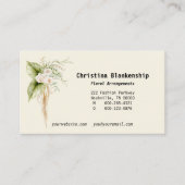 Elegantes, benutzerdefiniertes Foto an der Blumeng Visitenkarte (Vorderseite)