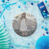 Elegantes benutzerdefiniertes Foto-Brautparty Pappteller (Party)