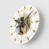 Elegantes benutzerdefiniertes FOTO Clock JEDE Okta Runde Wanduhr (Winkel)