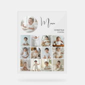 Elegantes benutzerdefiniertes Foto für die Collage Acrylschild (Vorderseite)