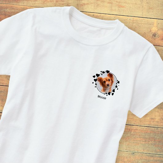 Elegantes benutzerdefiniertes Foto für Hunde mit N T-Shirt