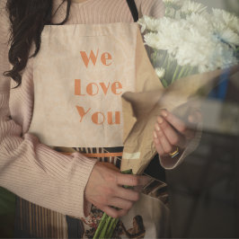 Elegantes, benutzerdefiniertes Foto mit Blumenmust Schürze