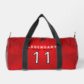 Elegantes benutzerdefiniertes Fußball-Logo Duffle Bag (Rückseite)