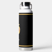 Elegantes, benutzerdefiniertes goldenes Apfelbild  Trinkflasche (Rückseite)