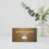 Elegantes, benutzerdefiniertes Kupfergold beruflic Visitenkarte (Stehend Vorderseite)