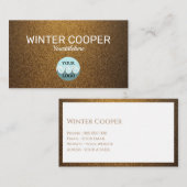 Elegantes, benutzerdefiniertes Kupfergold beruflic Visitenkarte (Vorne/Hinten)