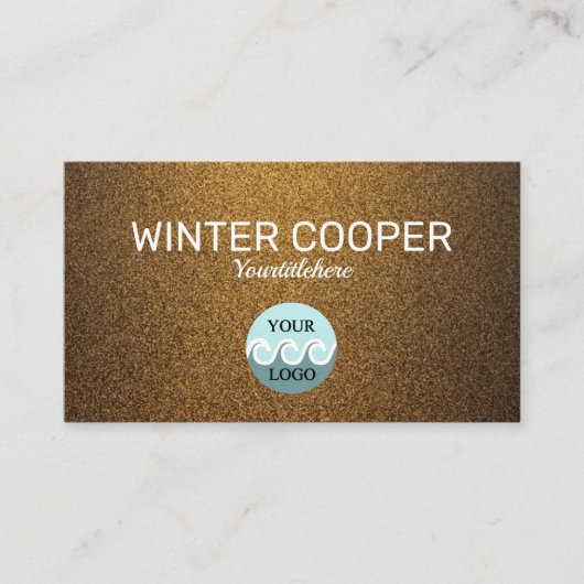 Elegantes, benutzerdefiniertes Kupfergold beruflic Visitenkarte (Vorderseite)