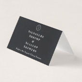Elegantes, benutzerdefiniertes Logo-Buffet-Label (Vorderseite)