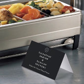 Elegantes, benutzerdefiniertes Logo-Buffet-Label