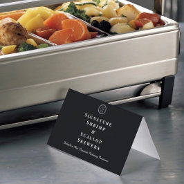 Elegantes, benutzerdefiniertes Logo-Buffet-Label