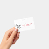 Elegantes benutzerdefiniertes Logo Mitarbeiter Ein Ausweis (Handheld)
