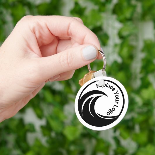 Elegantes benutzerdefiniertes Logo oder Foto Schlüsselanhänger (Hand)