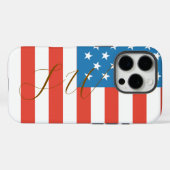 Elegantes benutzerdefiniertes Monogramm Case-Mate iPhone Hülle (Rückseite (Horizontal))