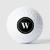 Elegantes, benutzerdefiniertes Monogramm, personal Golfball (Vorderseite)