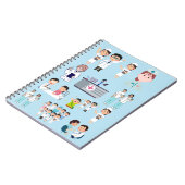 Elegantes, benutzerdefiniertes Planer-Notebook Notizblock (Linke Seite)
