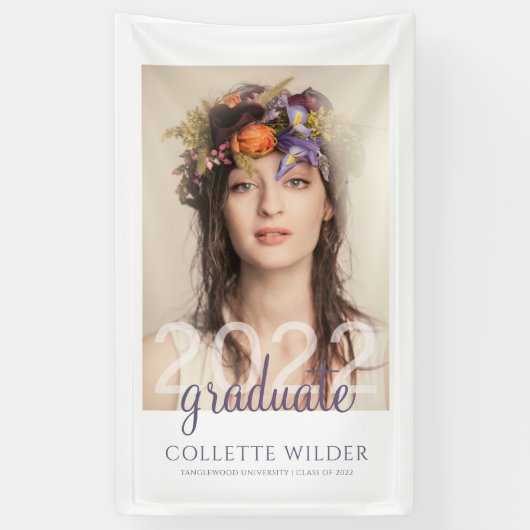 Elegantes, benutzerdefiniertes Portrait-Banner Banner (Vertikal)