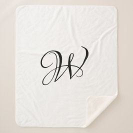 Elegantes, benutzerdefiniertes, schwarz-weißes Skr Sherpadecke