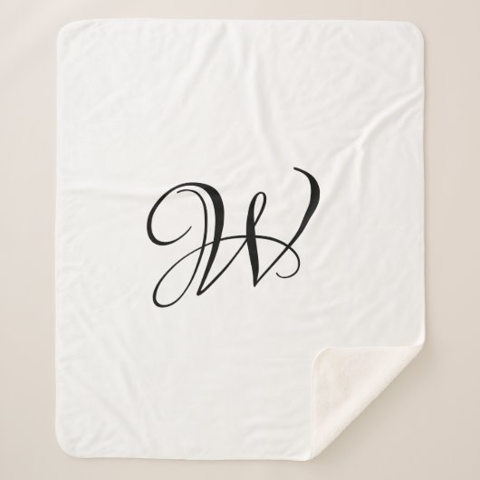 Elegantes, benutzerdefiniertes, schwarz-weißes Skr Sherpadecke (Vorderseite)