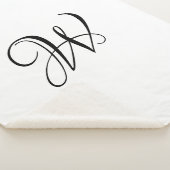 Elegantes, benutzerdefiniertes, schwarz-weißes Skr Sherpadecke (3/4)