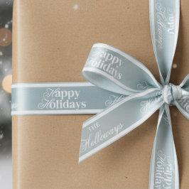 Elegantes benutzerdefiniertes Skript mit Nachnamen Satinband