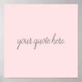 Elegantes, benutzerdefiniertes Skriptangebot Poster (Vorne)