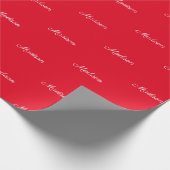 Elegantes, benutzerdefiniertes Skriptname Text Geb Geschenkpapier (Ecke)