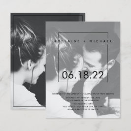 Elegantes, benutzerfreundliches Foto - Einladung z