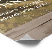 Elegantes Berg-Lebensfest-Willkommensschild Poster (Ecke)