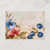 Elegantes Berry Sweet Strawberry Brautparty Begleitkarte (Rückseite)