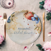 Elegantes Berry Sweet Strawberry Brautparty Pappteller